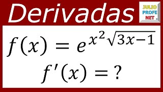 DERIVACIÓN DE FUNCIONES  Ejercicio 19 [upl. by Wainwright]