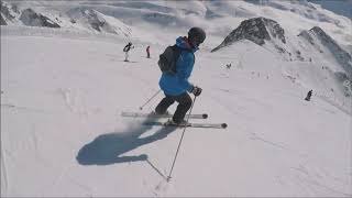 Alpe DHuez skiing Herpie and Serene all above 3000 metres Glorious [upl. by Crutcher]