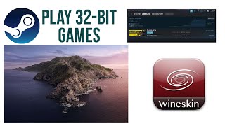 Using WineSkin on Mac OS Catalina to play 32bit games Steam [upl. by Liamaj]