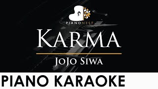 JoJo Siwa  Karma  Piano Karaoke Instrumental Cover with Lyrics [upl. by Av312]