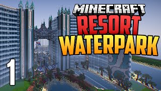 RESORT WATERPARK 1  Minecraft Map Spotlight [upl. by Acsot768]