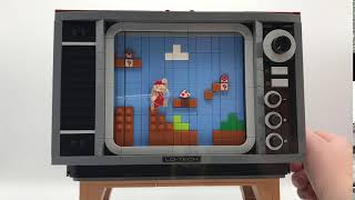 The scrolling Super Mario screen from 71374 LEGO® Nintendo Entertainment System [upl. by Onra871]