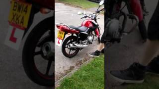 Yamaha Ybr 125 rev limiter sound at 10000 rpm [upl. by Ytsur]