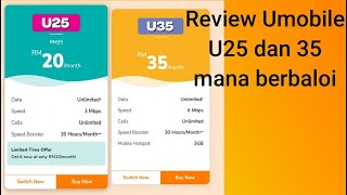 Review Plan Umobile U25 Dan U35 mana berbaloi [upl. by Deehsar]