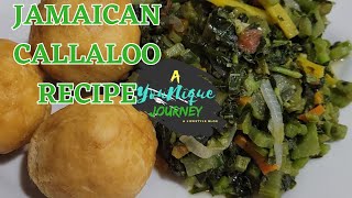 Jamaican Callaloo Recipe Callaloo from my backyard garden Part 3 [upl. by Kelvin]