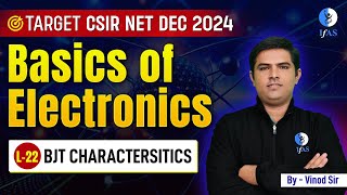 CSIR NET Physics 2024 BJT Characteristics in Electronics for Dec Exam [upl. by Norrag]