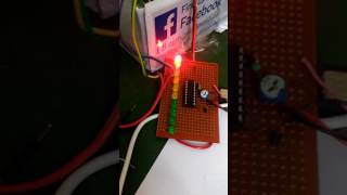 Vu meter voltage level indicator using lm3914 [upl. by Anirbas687]