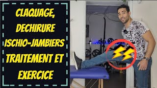 Lésion musculaire ischio jambiers  exercice [upl. by Yenettirb516]