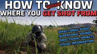 GUIDE How to know WHERE YOU GET SHOT FROM in PUBG [upl. by Pimbley]