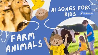 Farm animals A Catchy Simple Song for Kids [upl. by Ycniuq]