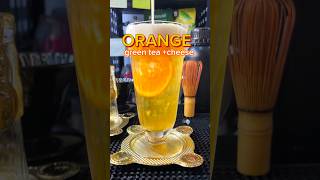 Orange green tea cheese tea greentea orange drink [upl. by Yand]