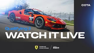 Ferrari Challenge North America  COTA Qualifying 2 [upl. by Aicyla]