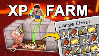 EASIEST Nether XP Farm in Minecraft 121 Tutorial [upl. by Con]