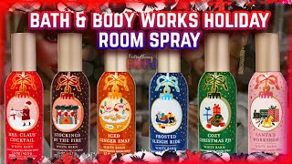 New Bath amp Body Works Holiday Room Spray Scents 2024 Collection  Everything Empo [upl. by Ibocaj679]