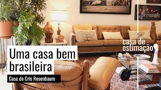 CASA COM DECORAÇÃO BEM BRASILEIRA CERÂMICA CESTOS E QUADRINHOS  CASA DE ESTIMAÇÃO EP 1 [upl. by Ahsikyw]