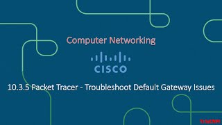 1035 Packet Tracer  Troubleshoot Default Gateway Issues [upl. by Nylirahs196]