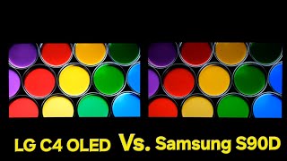 LG C4 OLED Vs Samsung S90D OLED Side by Side Correction Video [upl. by Zalea]