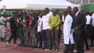 Thousands pay tribute to the Ivorian star DJ Arafat after death  AFP [upl. by Larrad]