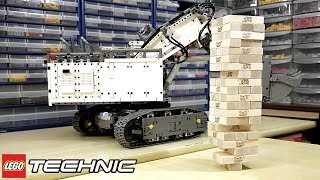 Stack Liebherr R9800 LEGO TECHNIC JENGA [upl. by Yelroc1]