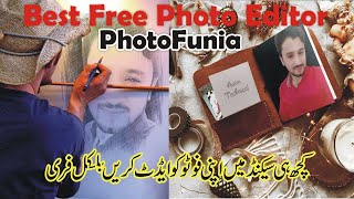 Professional Online Photo Editing  how to use photofunia  free photo editor  picture editor [upl. by Ardme74]