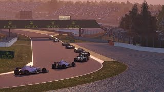 PS4  F1 2018  F1 League  S10R5  GP Spanje Race  RacestarsNL [upl. by Nylesoy]