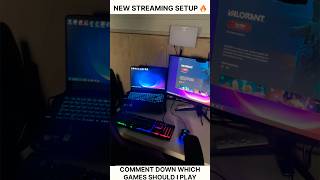 NEW STREAMING SETUP 🔥 bgmi shorts streaming streamingsetup pubg valorant [upl. by Akemrehs]