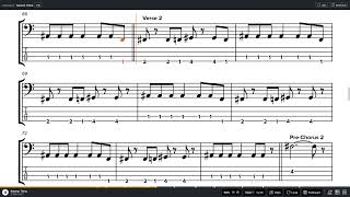 The Chameleons  Swamp Thing Bass Tab [upl. by Monah]