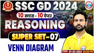 SSC GD 2024 SSC GD Venn Diagram Reasoning PYQs Class SSC GD Reasoning Class by Rahul Sir [upl. by Nnail]