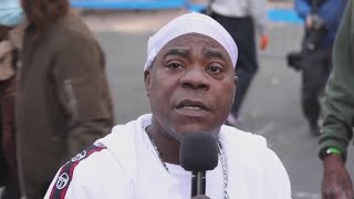 Tracy Morgan Stop amp Shop hand out turkeys in Brooklyn [upl. by Ruelle194]