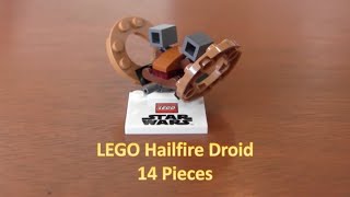 How To Build A LEGO Star Wars Mini Hailfire Droid 14 Pieces [upl. by Omle]