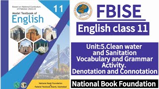 Class 11 English Unit 5 Vocabulary and Grammar New Syllabus 2024LearnOnlineWithAnum [upl. by Ailama]