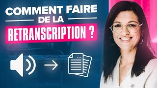 Comment faire de la RETRANSCRIPTION AUDIO et VIDÉO en TEXTE  TUTORIEL [upl. by Lavine]