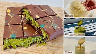 Making the Dubai Kunafa Chocolate Bar from SCRATCH [upl. by Enirolf266]