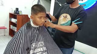 BUZZ CUT  HAIRCUT  Cara mudah potong rambut Gradasi [upl. by Demaggio]