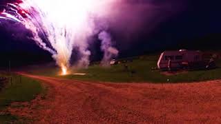 Annual Snakes and Sparklers Thunder In The Hills Fireworks 360 2024 7 6 [upl. by Herahab]