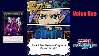 Yuto Xyz summon The Phantom Knights of Cursed Javelin JP VOX  YuGiOh Duel Links [upl. by Malinin]