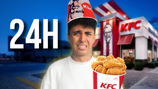 Sobrevivo 24 horas comiendo en KFC en Colombia🍗 [upl. by Hairahs940]