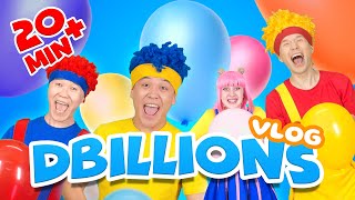 FUN GAMES to PLAY at HOME for KIDS  D Billions VLOG English [upl. by Naggem]