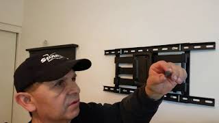 Hang Onn Full Motion TV Wall Mount 47quot84quot Installation [upl. by Gnik]