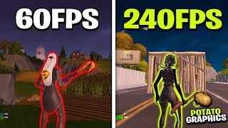 How to Get Potato Graphics in Fortnite Chapter 2 Remix ✅ Ultra Low End Graphics [upl. by Dasteel]