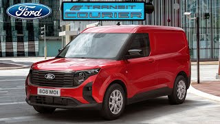 Ford ETransit Courier All Electric Specs Inteior cabin features [upl. by Issim]