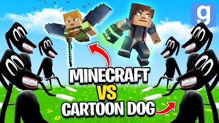 MINECRAFT vs CARTOON DOG Garrys Mod Sandbox  JustJoeKing [upl. by Seema]