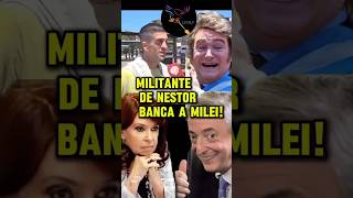 MILITANTE DE NESTOR BANCA A MILEI argentina casta cristina milei [upl. by Sheng]