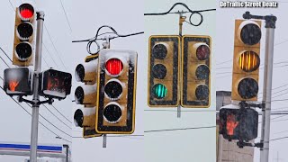 Traffic Lights With Backplates amp Louvers  M97 amp N Rose St [upl. by Chaker225]