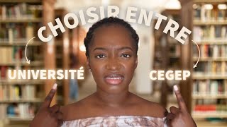 Étudier au canada 🇨🇦 CEGEP vs Université  je donne mon avis [upl. by Moria]