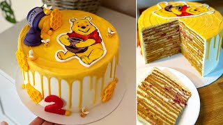 MICIMACKÓS MEDOVIK 🍯🐻  festett fondant kép egyszerűen  BebePiskóta [upl. by Glassman]