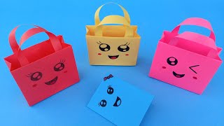 DIY easy origami paper bag  how to make paper bag for gift  New Origami Craft Ideas [upl. by Aimaj]