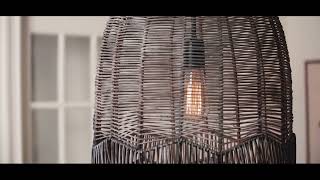 Pendant Light  Boho Coastal amp Rustic Home Décor Woven Rattan  Shades of Light [upl. by Way]