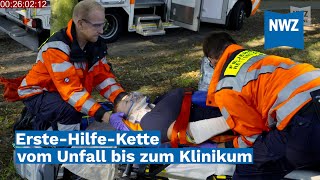 ErsteHilfeKette vom Unfall bis zum Klinikum [upl. by Teddie]