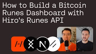 Full Tutorial Build a simple Bitcoin Runes Dashboard using Nextjs shadcn and the Hiro Runes API [upl. by Atirabrab]